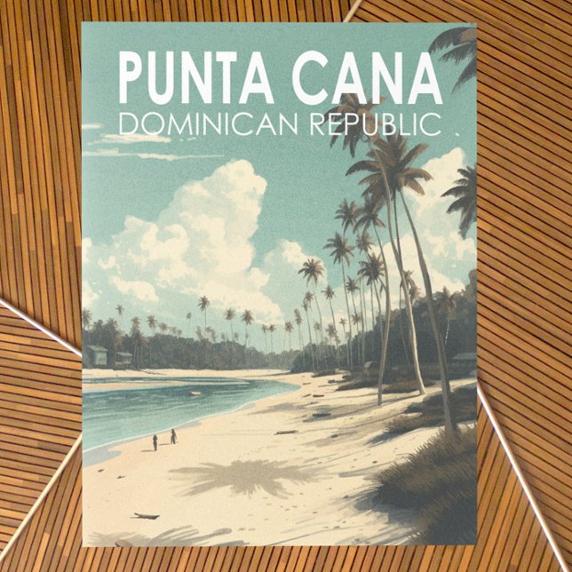 Carte Postale Punta Cana République Dominicaine Travel Art Vinta (Créateur téléchargé)