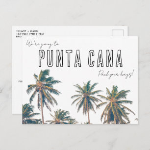 Carte Postale Punta Cana Tropical Beach Mariage Enregistrer la d