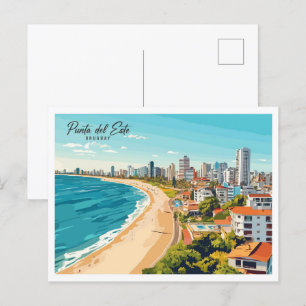 Carte Postale Punta del Este Uruguay Illustration Voyage