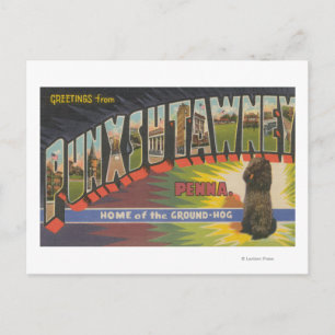 Carte Postale Punxsutawney, Pennsylvanie (Groundhog)