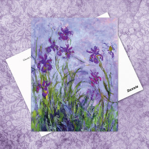 Carte Postale Puprle Irises Paysage Claude Monet