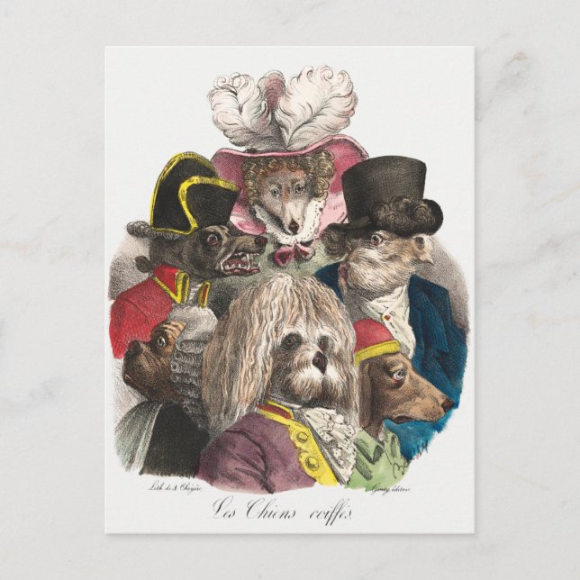 Carte Postale Pups vintages (Devant)