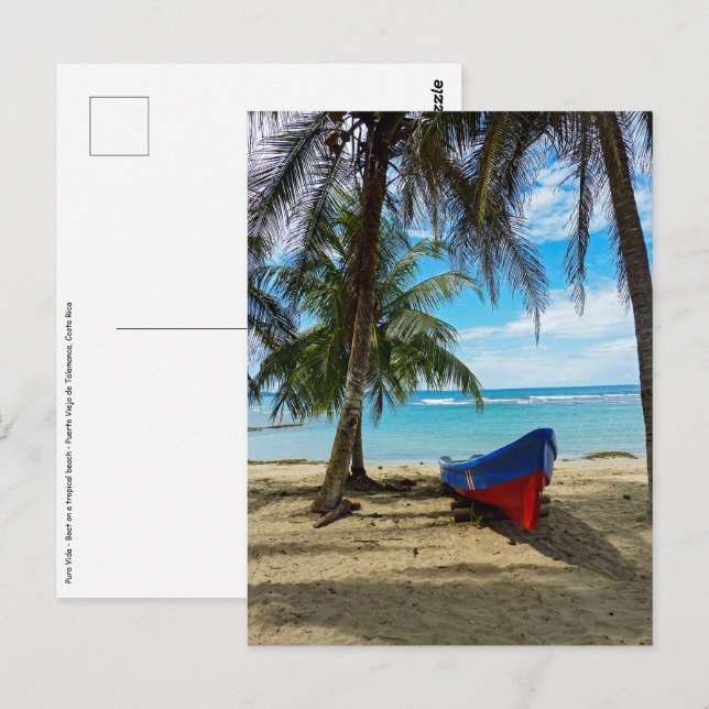 Carte Postale Pura Vida au Costa Rica - Amérique centrale (Devant / Derrière)