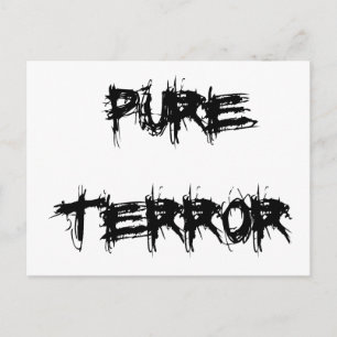 Carte Postale Pure Terreur Halloween Thème Horreur Movie