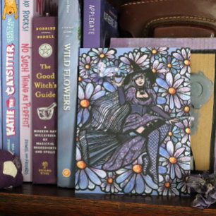 Carte Postale Purple Coffee Witch Daisy Art