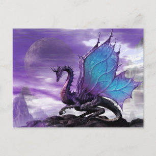 Carte Postale Purple Dragon   Carte de voeux Imagi