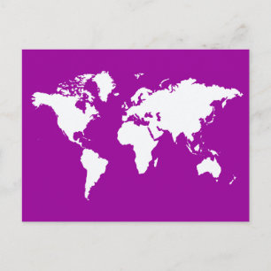 Carte Postale Purple Elegant World