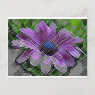CARTE POSTALE PURPLE FLORAL