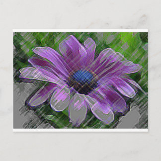 CARTE POSTALE PURPLE FLORAL