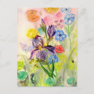 Carte postale 'Purple Iris'