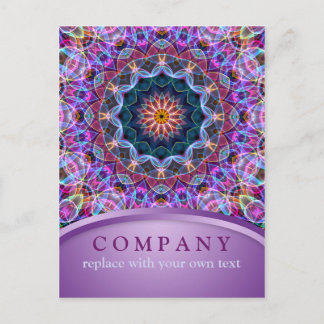 Carte Postale Purple Lotus Holistic Mandala