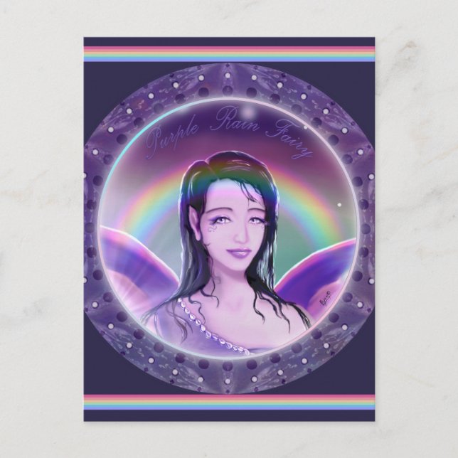 Carte postale Purple Rain Fairy (Devant)