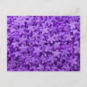 Carte Postale Purple Stars Céréales Petit déjeuner Motif aliment