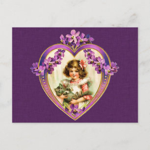 Carte postale Purple Valentine's Day