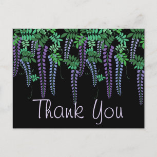 Carte Postale Purple Wisteria Japonais Floral Kimono