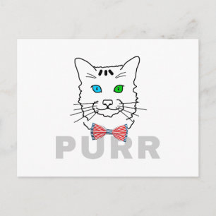 Carte Postale Purr de chat