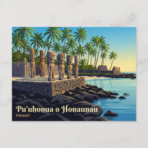 Carte Postale Pu'uhonua o Honaunau Parc national historique USA