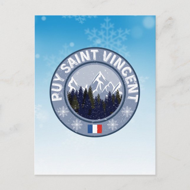 Carte Postale Puy Saint Vincent Station de ski (Devant)
