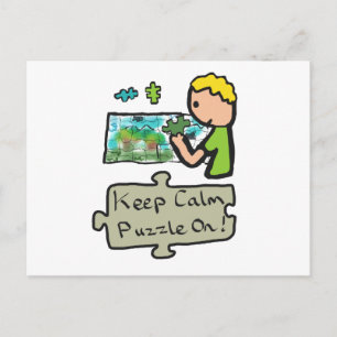 Carte Postale Puzzle Conserver le calme