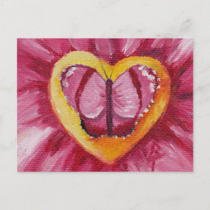 Carte Postale Puzzle d'amour papillon