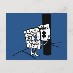 Carte Postale Puzzle manquant