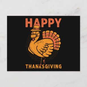 Carte Postale Pyjama de Thanksgiving assorti pour enfants de fam