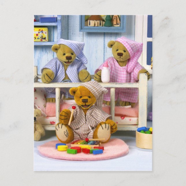 Carte Postale Pyjama Party des Oursons Dinky (Devant)