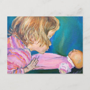 Carte postale Pyjama rose