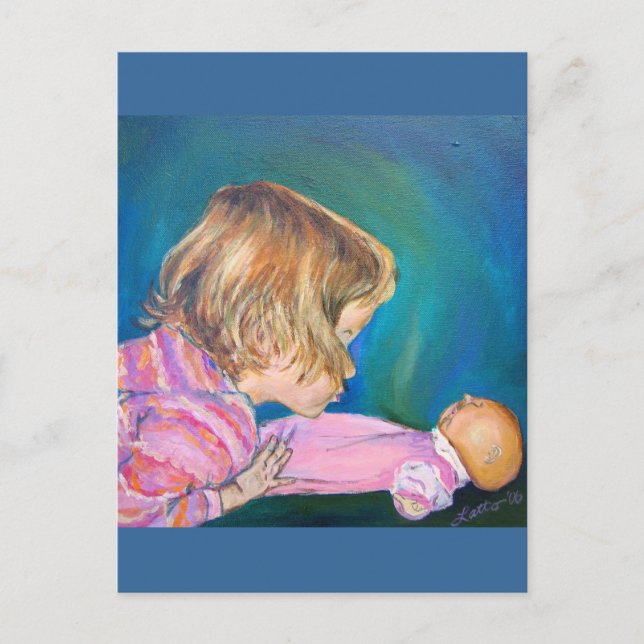 Carte postale Pyjama rose (Devant)