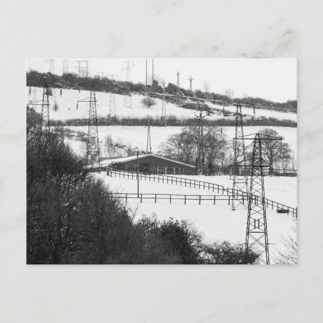 Carte postale Pylons électriques (Devant)