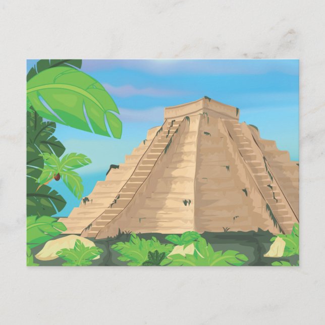 Carte Postale Pyramide aztèque (Devant)
