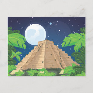 Carte Postale Pyramide aztèque