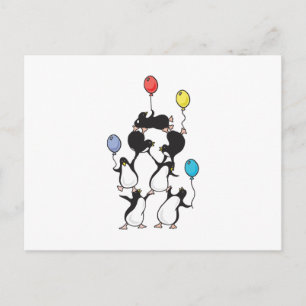 Carte Postale pyramide des pingouins