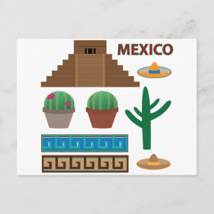 Carte Postale pyramide mexicaine