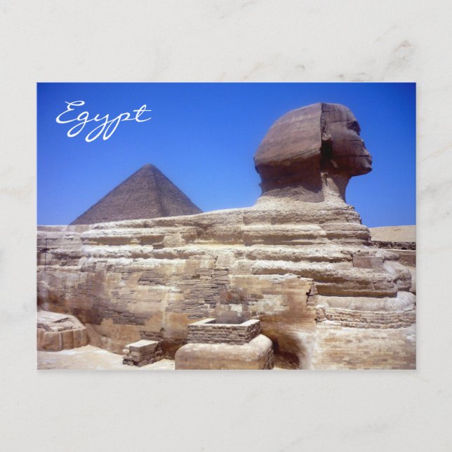 Carte Postale pyramide sphinx (Devant)