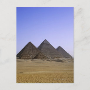 Carte Postale Pyramides dans le désert le Caire, Egypte