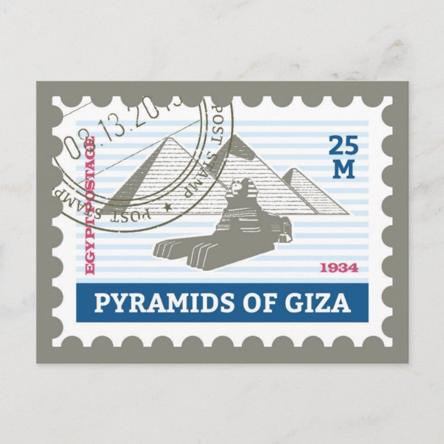 Carte Postale Pyramides de Gizeh (Devant)