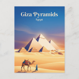 Carte Postale Pyramides de Gizeh Égypte