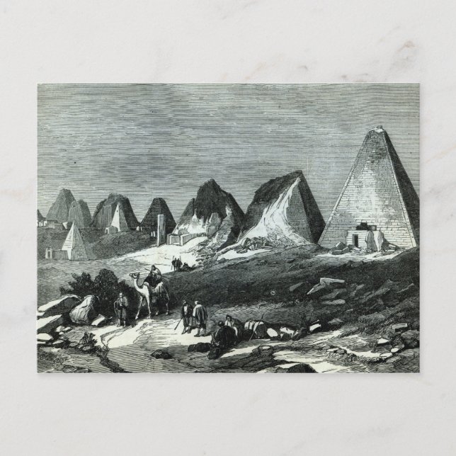 Carte Postale Pyramides de Méroé, sur le Nil (Devant)