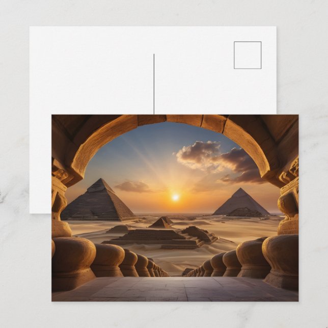 Carte Postale Pyramides d'Égypte  (Devant / Derrière)