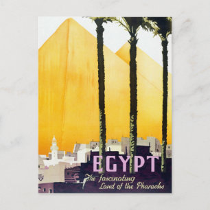 Carte Postale Pyramides d'Égypte vintage