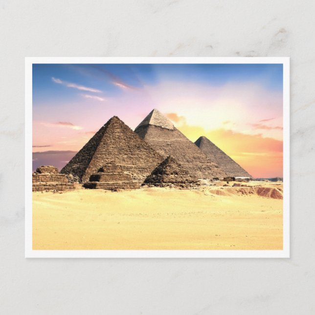 Carte Postale Pyramides égyptiennes paysage (Devant)