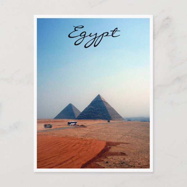Carte Postale pyramides frontière égyptienne (Devant)
