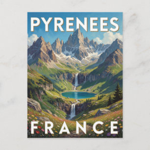 Carte Postale Pyrénées France Vallée Alpine Paysage Scénique