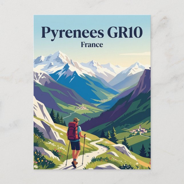 Carte Postale Pyrénées GR10 France (Devant)