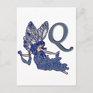 Carte Postale Q Angle monogramme