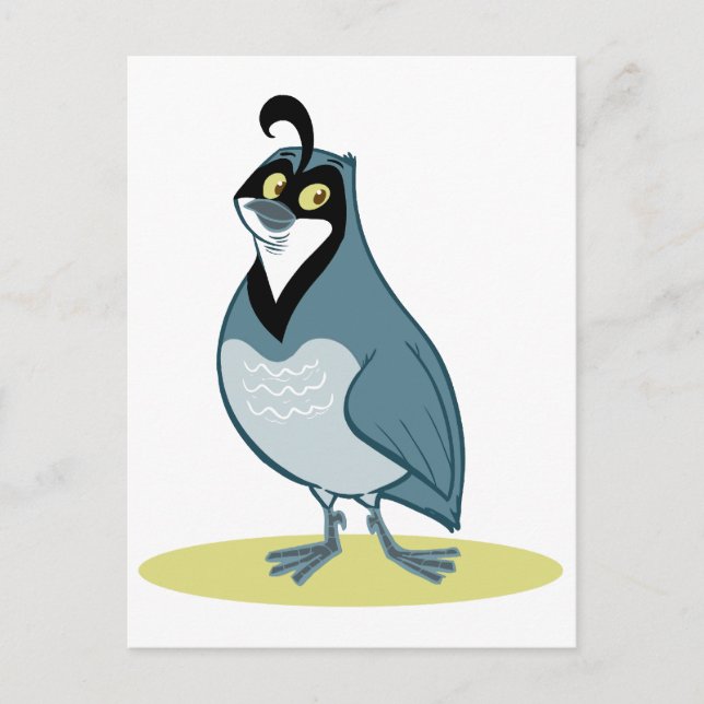 Carte Postale Q est pour Quail (Devant)