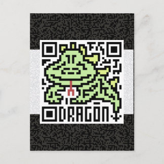 Carte Postale QR Code le dragon