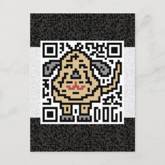 Carte Postale QR Code the Dog