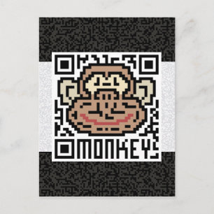 Carte Postale QR Code the Monkey
